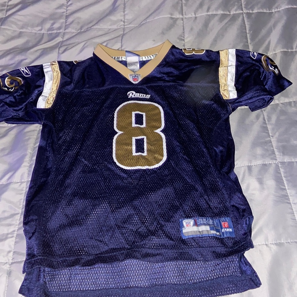 Boys Vintage Reebok Sam Bradford St. Louis Rams Jersey. Size Youth Large